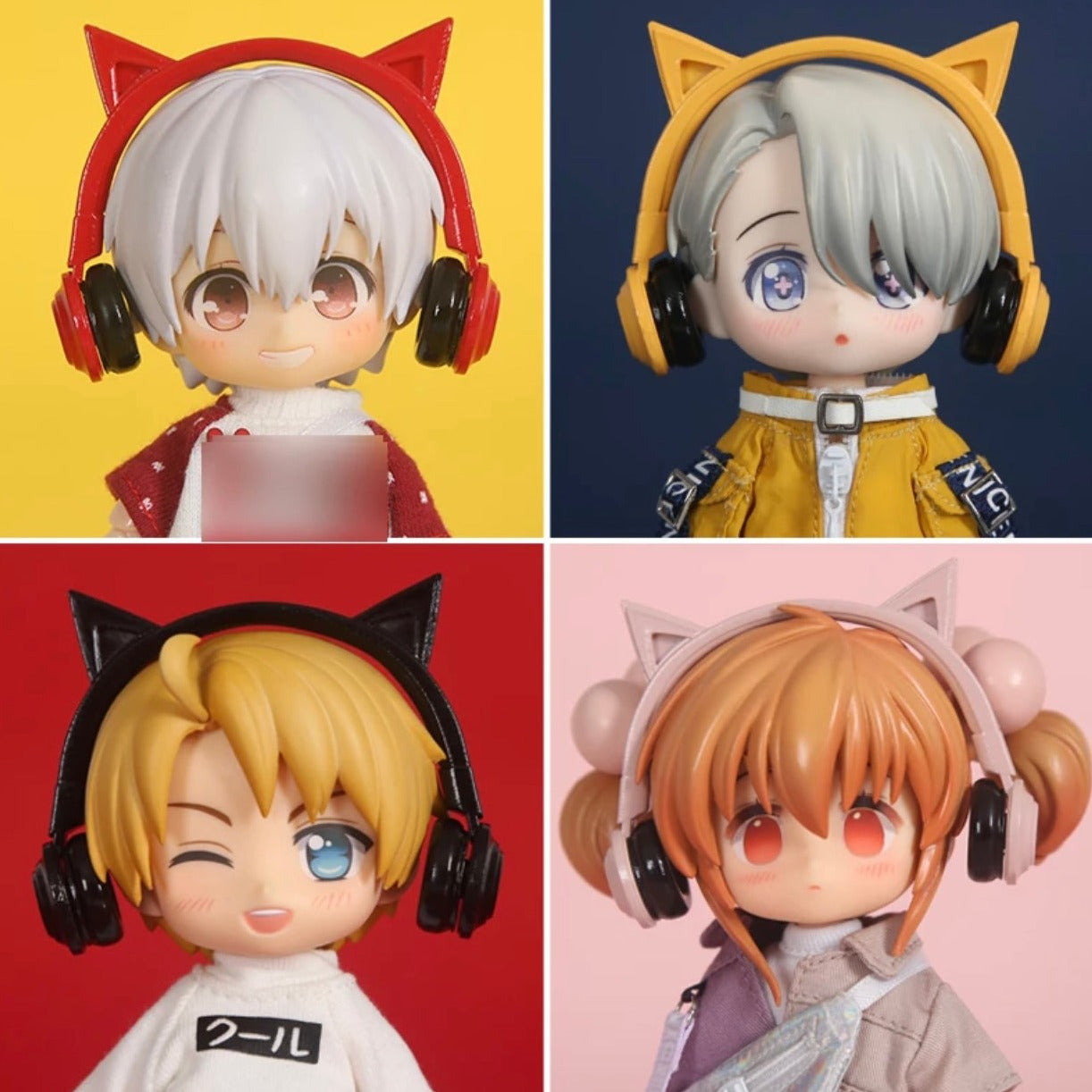 1/12ドール用 猫耳ヘッドホン