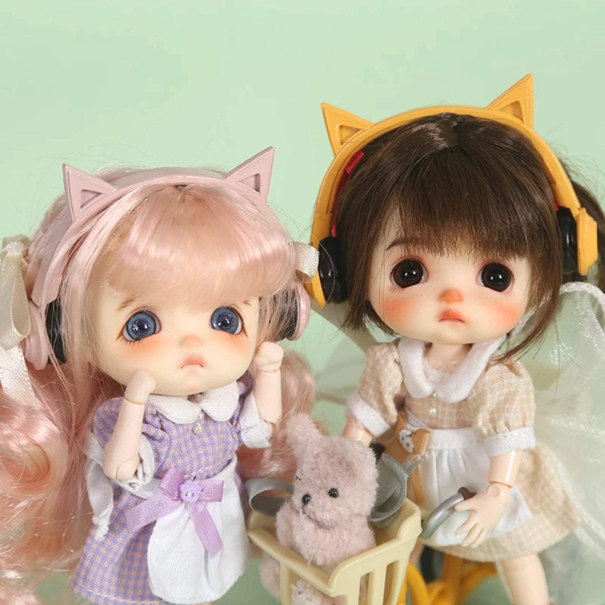 1/12ドール用 猫耳ヘッドホン