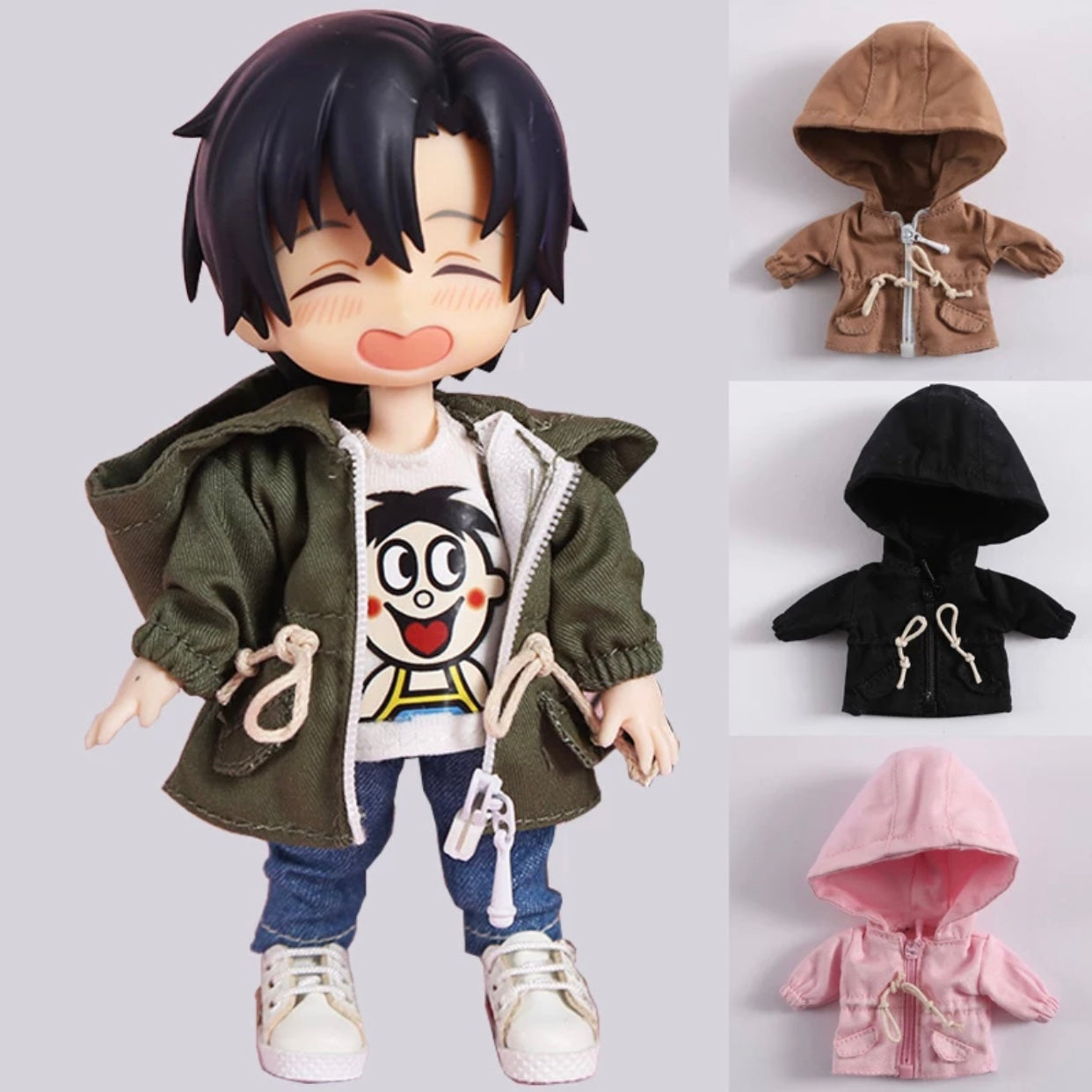 1/12ドール用 ウィンドブレーカーロング丈