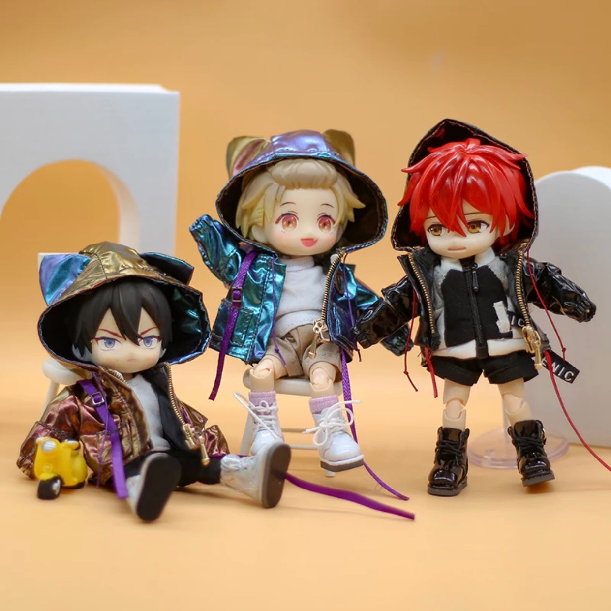 1/12ドール用 メタリック猫耳ジャケット