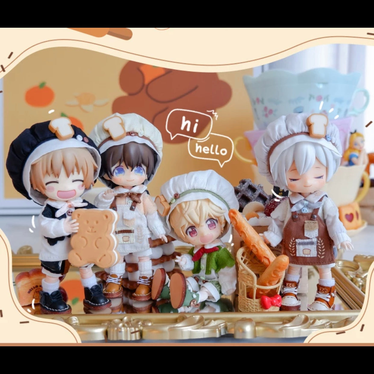 1/12ドール用 ベーカリーセットアップ