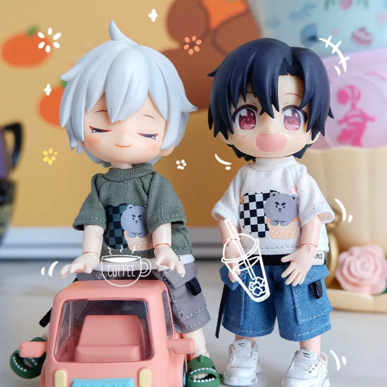 1/12ドール用 アイスクリームベアTシャツ