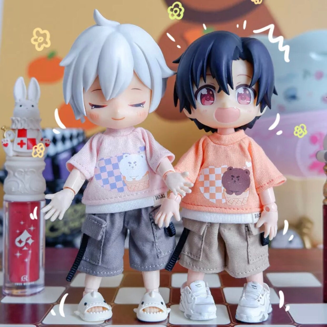 1/12ドール用 アイスクリームベアTシャツ