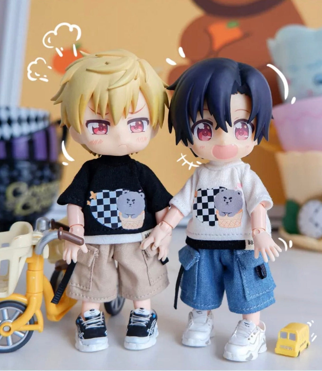 1/12ドール用 アイスクリームベアTシャツ