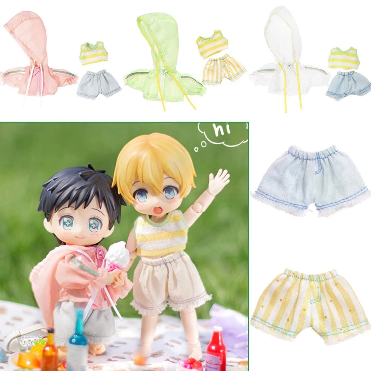 1/12ドール用 パステルサマーセットアップ