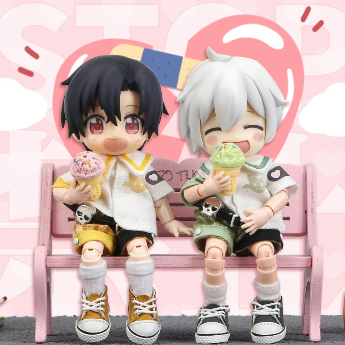 1/12ドール用 小悪魔アシンメトリーセットアップ