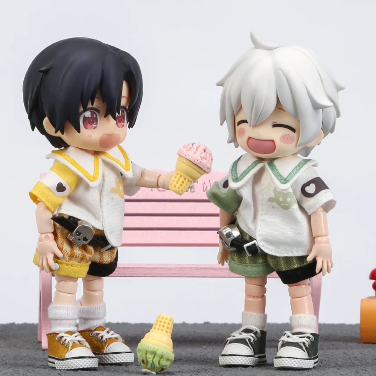 1/12ドール用 小悪魔アシンメトリーセットアップ