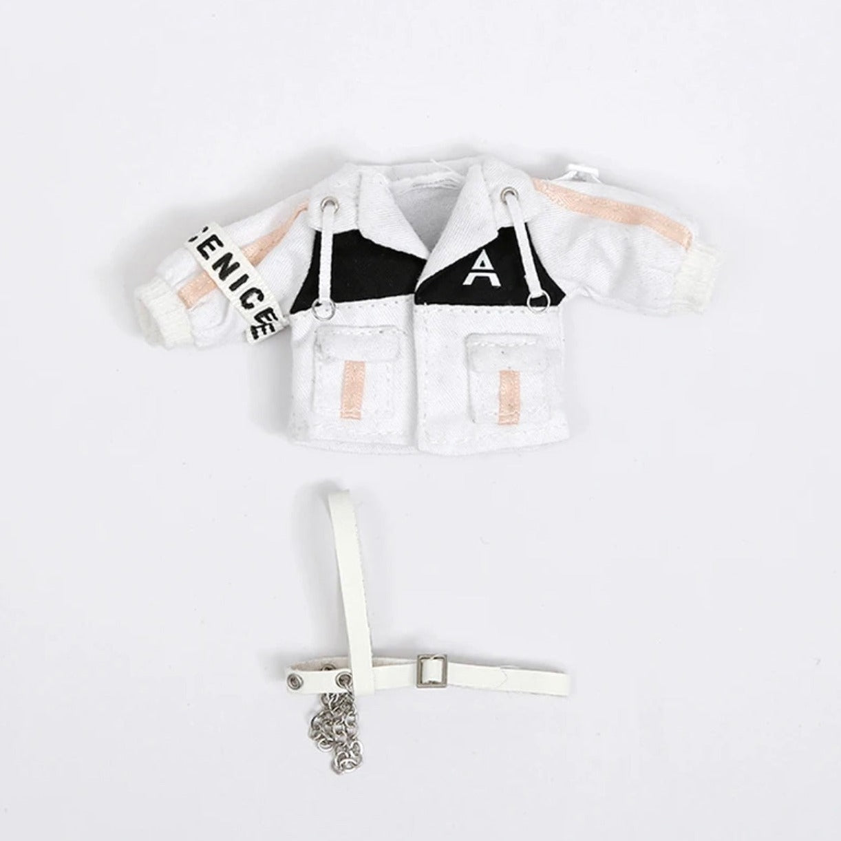 1/12ドール用 【フルセットアップ】ハーネス付きジャケット+ニット帽付きセットアップ