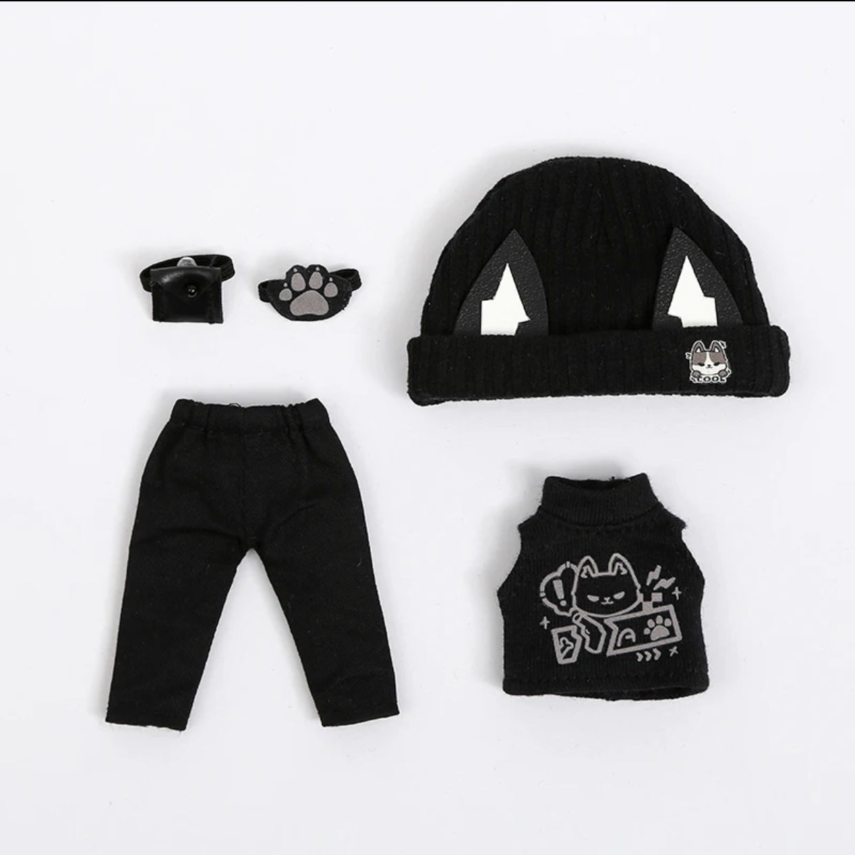 1/12ドール用 ニット帽付きセットアップ