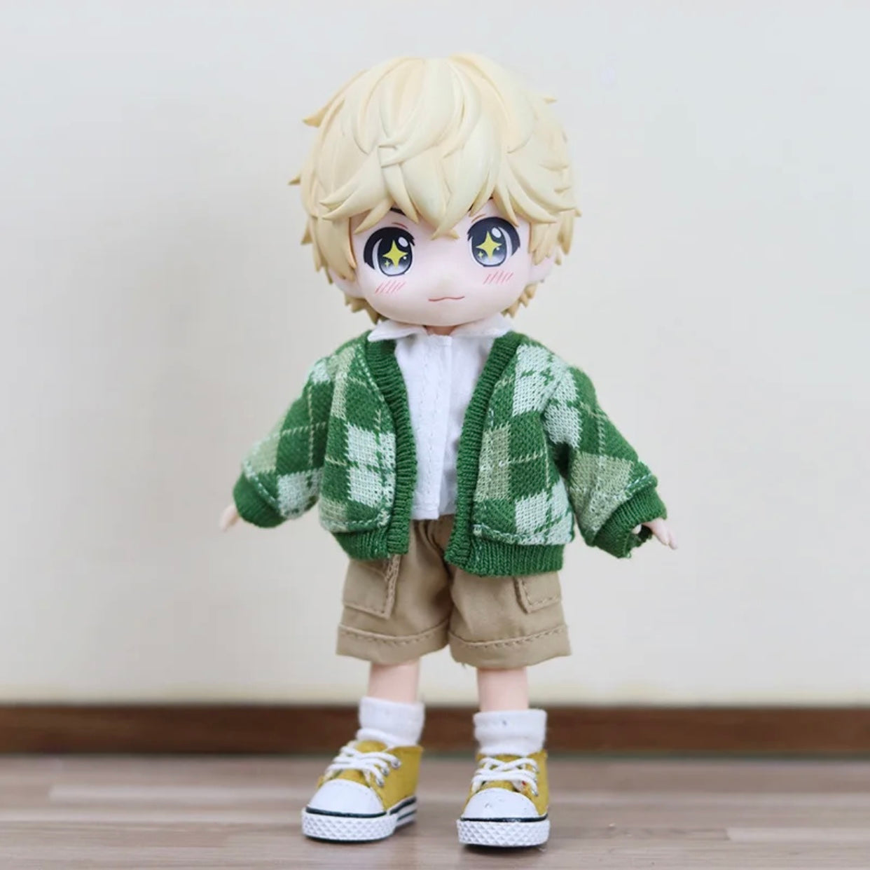 1/12ドール用 アーガイルカーディガン