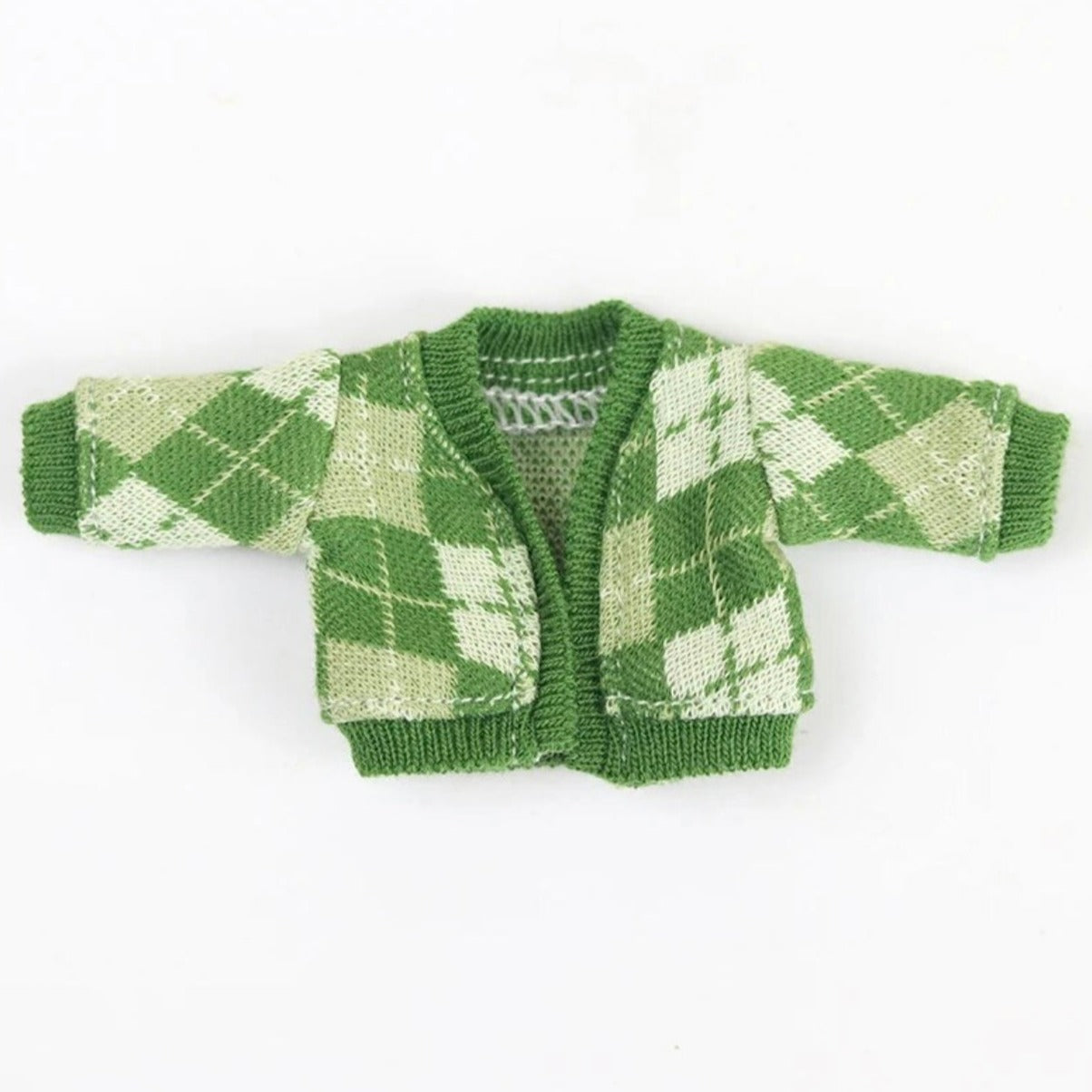 1/12ドール用 アーガイルカーディガン