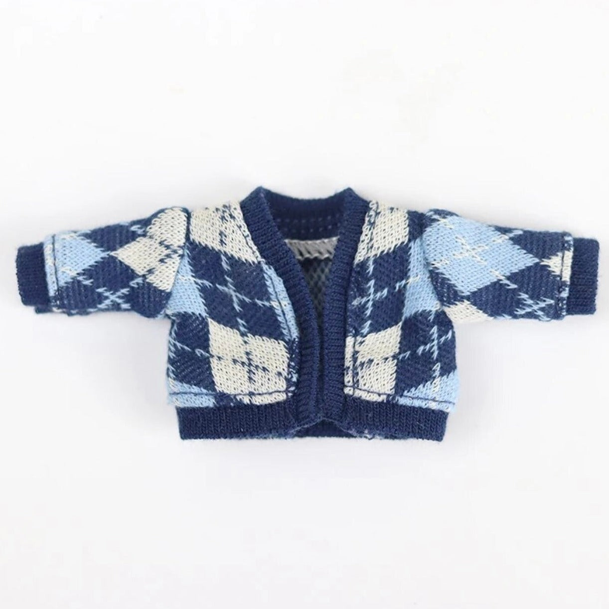 1/12ドール用 アーガイルカーディガン