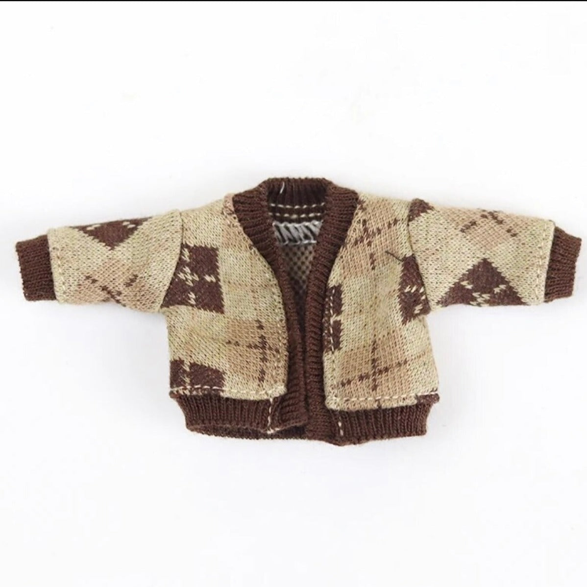 1/12ドール用 アーガイルカーディガン