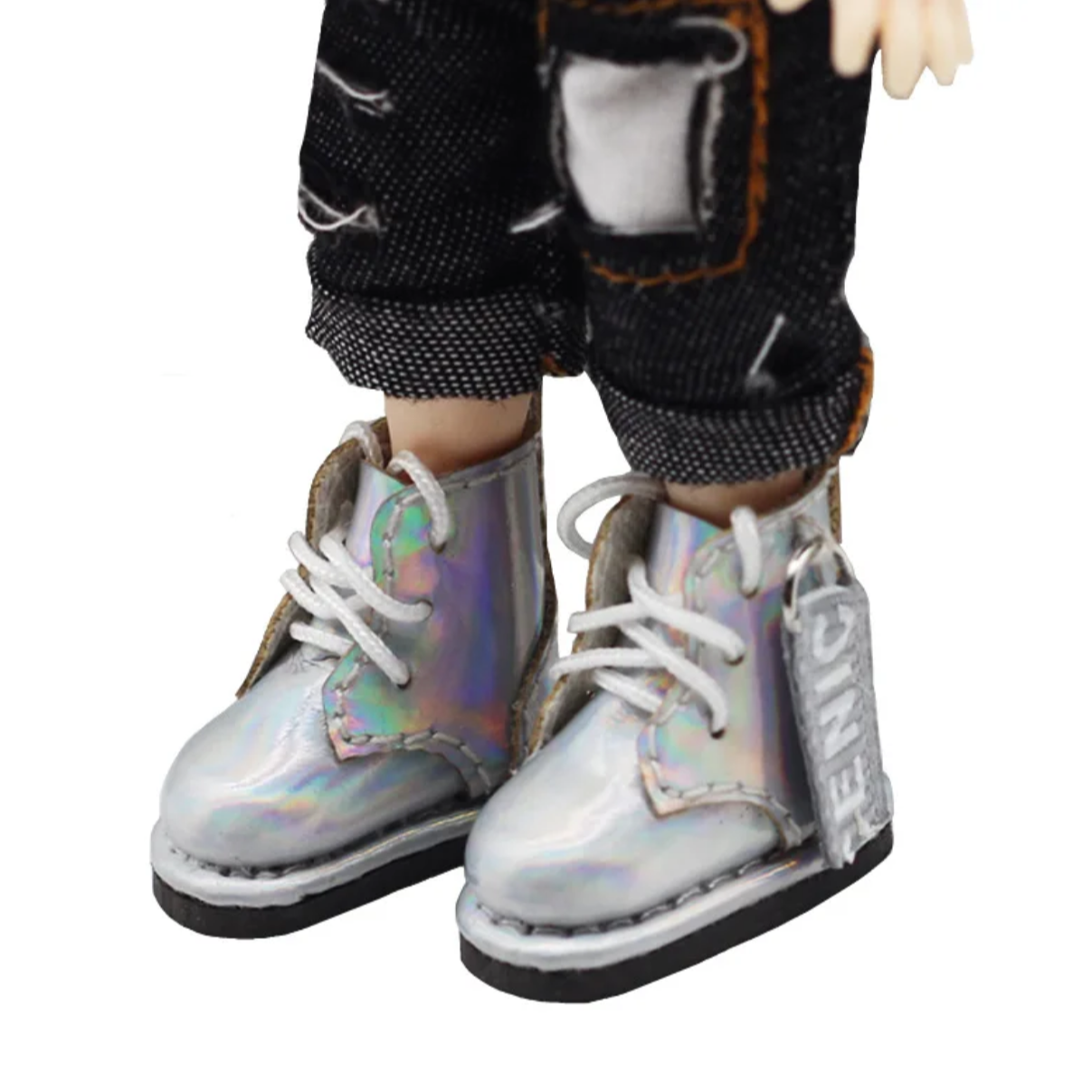 1/12ドール用 エナメル風ブーツ