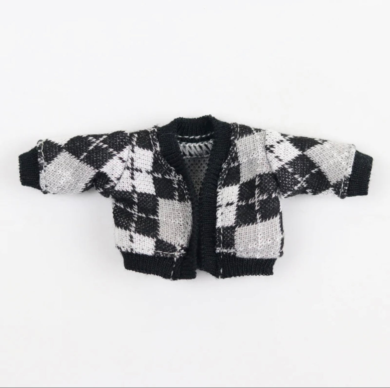 1/12ドール用 アーガイルカーディガン