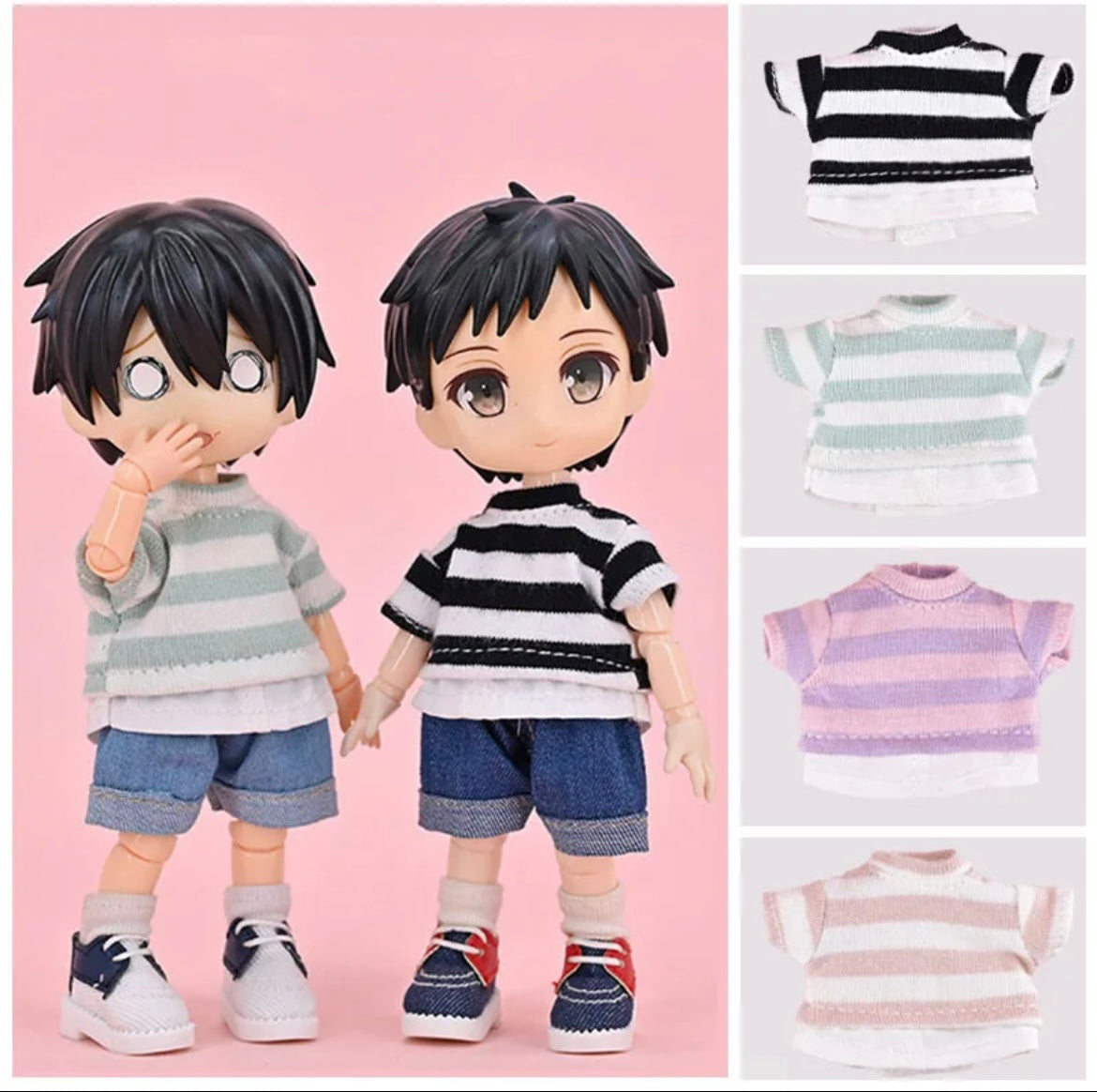 1/12ドール用 ストライプTシャツ