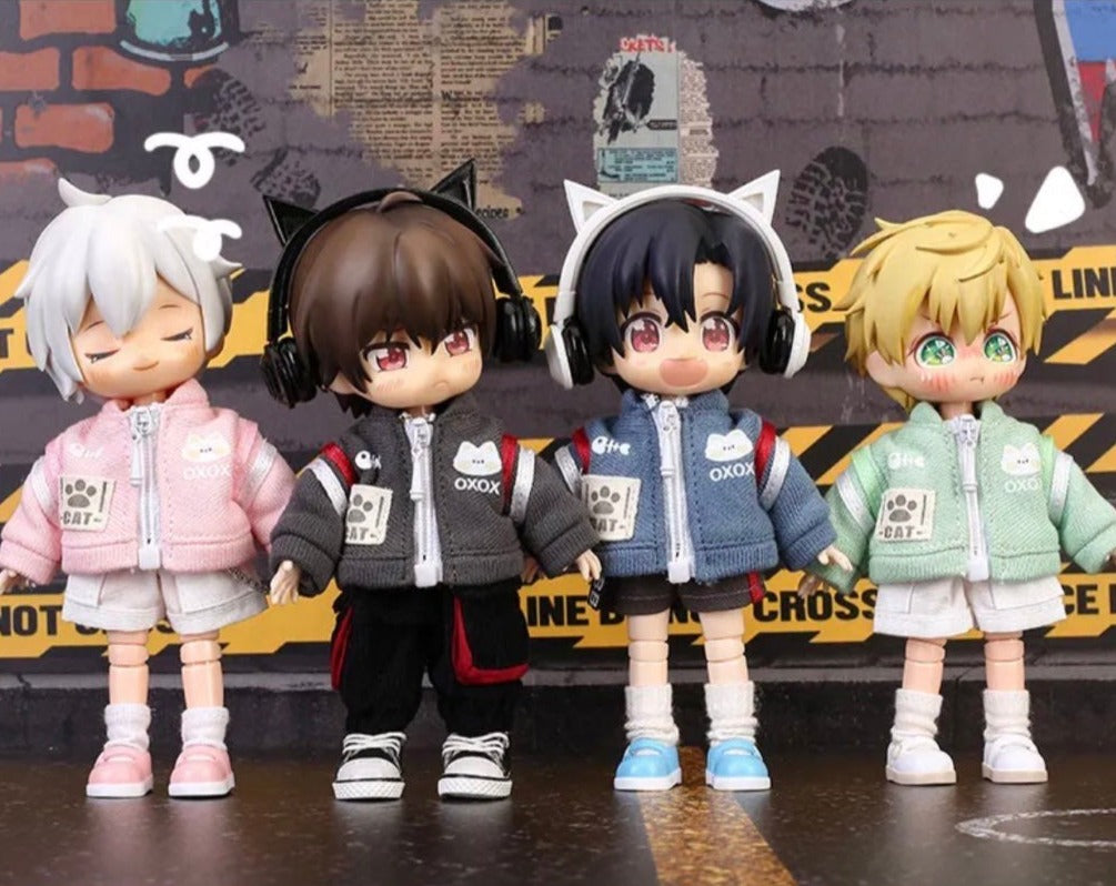 1/12ドール用 猫柄スタジャン